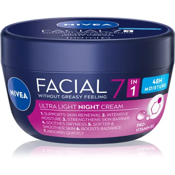 Nivea NIVEA Facial Night лек нощен крем 7 в 1 100 мл.