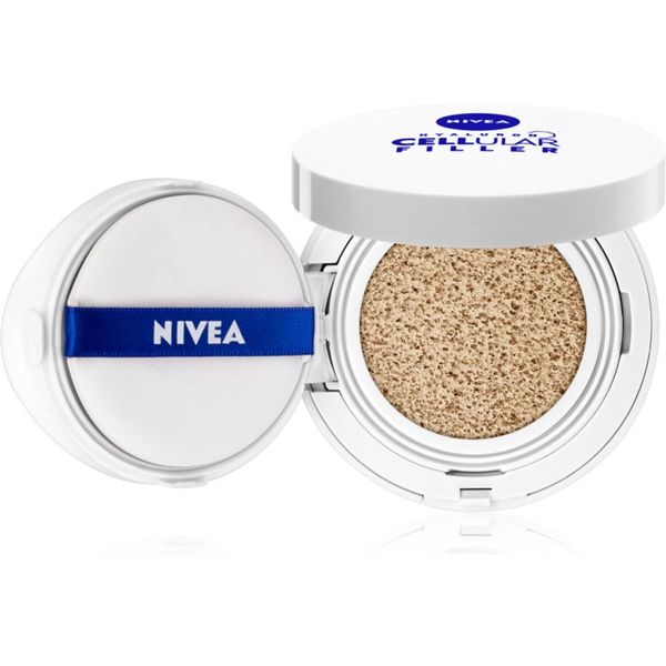 Nivea Nivea Hyaluron Cellular Filler Cushion фон дьо тен в гъба 3 в 1 цвят 01 Light 15 гр.