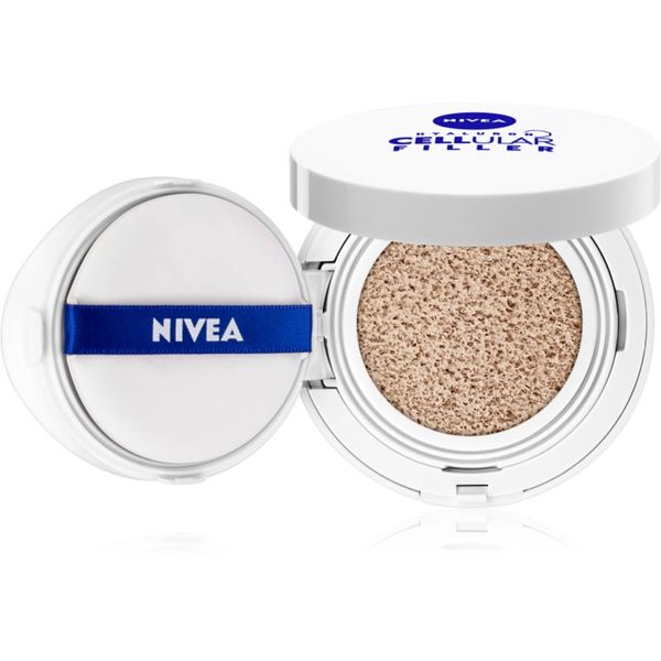 Nivea Nivea Hyaluron Cellular Filler Cushion фон дьо тен в гъба 3 в 1 цвят 02 Medium 15 гр.