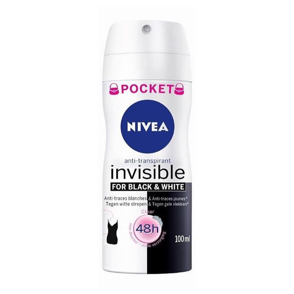 Nivea Nivea Invisible Black & White Clear антиперспирант в спрей за жени  100 мл.