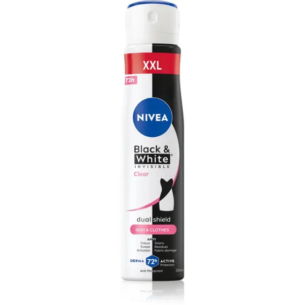 Nivea NIVEA Invisible Black & White Clear антиперспирант в спрей за жени 250 мл.