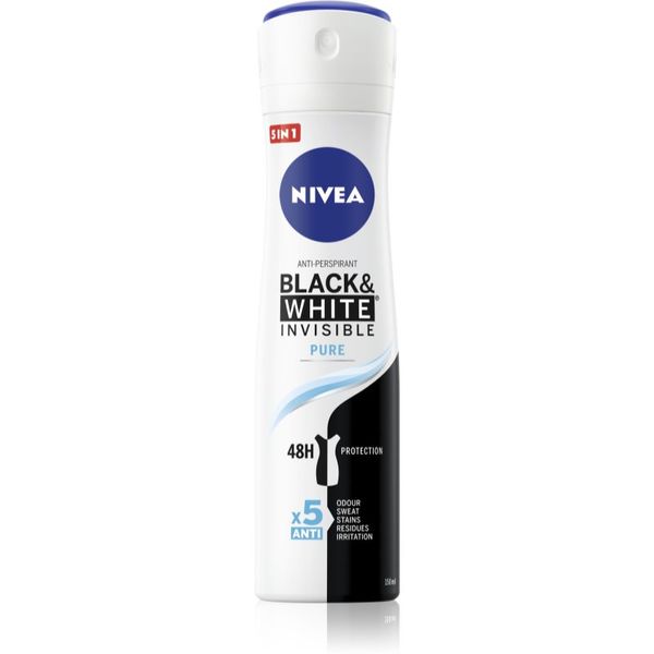 Nivea Nivea Invisible Black & White Pure антиперспирант дезодорант срещу бели и жълти петна 150 мл.