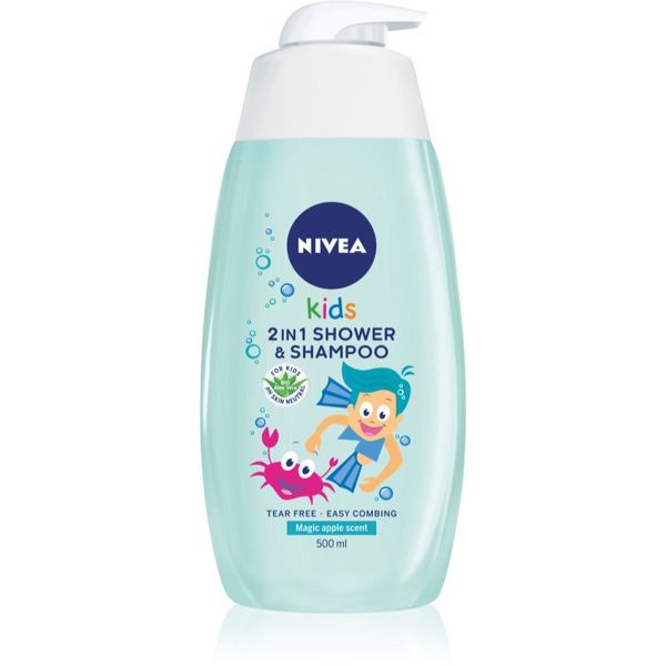 Nivea Nivea Kids Boy нежен душ гел и шампоан за деца 500 мл.
