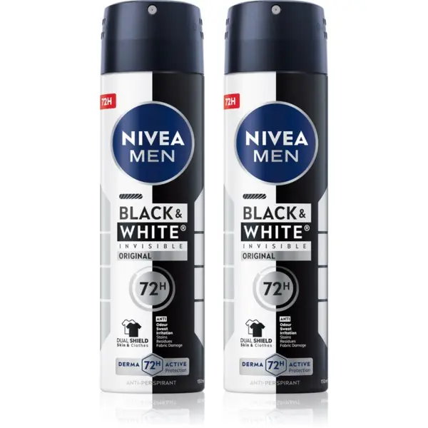 Nivea NIVEA MEN Black & White Invisible Original антиперспирант-спрей изгодна опаковка