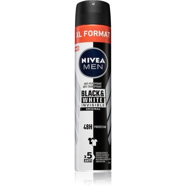 Nivea Nivea Men Black & White Invisible Original антиперспирант-спрей за мъже 200 мл.