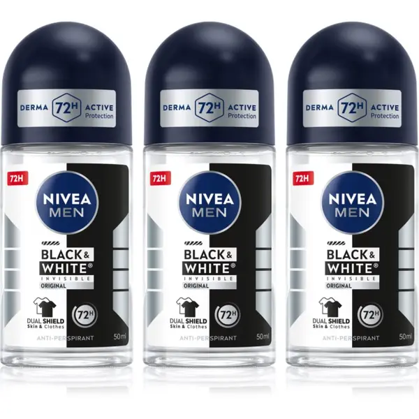 Nivea NIVEA MEN Black & White Invisible Original рол-он и антиперспирант изгодна опаковка