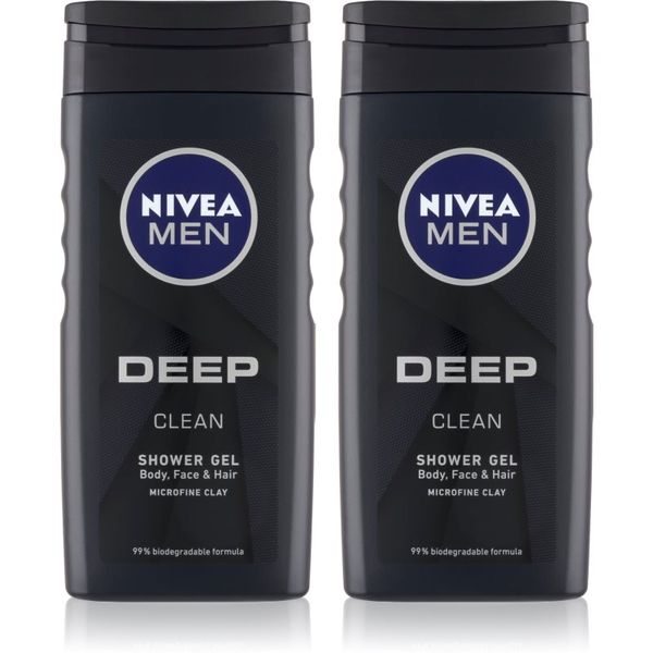 Nivea Nivea Men Deep душ-гел за мъже (изгодна опаковка)