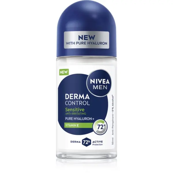 Nivea NIVEA MEN Derma Control Sensitive рол-он и антиперспирант за чувствителна кожа 50 мл.