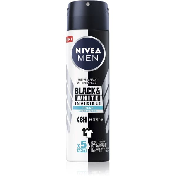 Nivea Nivea Men Invisible Black & White антиперспирант-спрей Fresh 150 мл.
