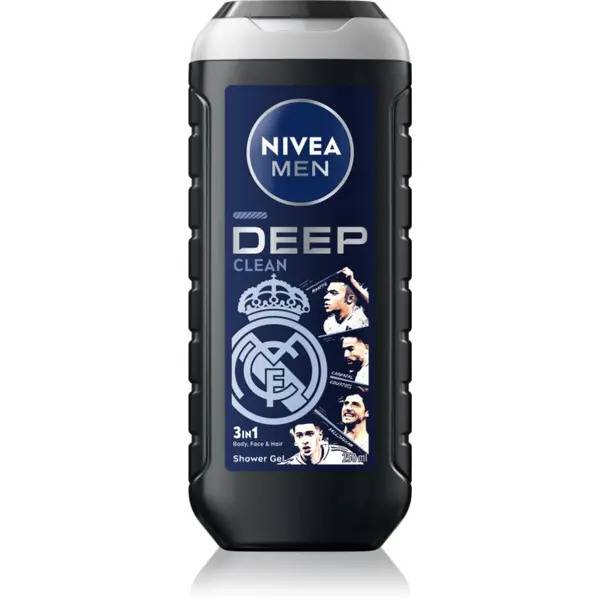 Nivea NIVEA MEN Real Madrid освежаващ душ гел 3 в 1 250 мл.