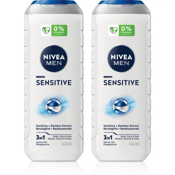 Nivea NIVEA MEN Sensitive душ гел за тяло и коса изгодна опаковка
