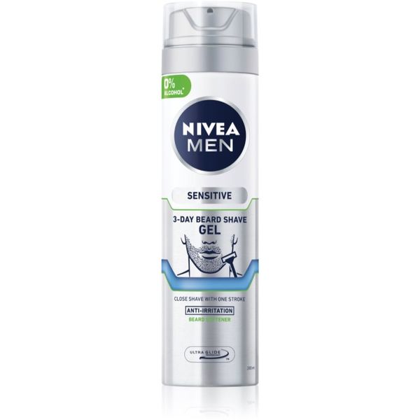 Nivea Nivea Men Sensitive гел за бръснене с успокояващ ефект 200 мл.