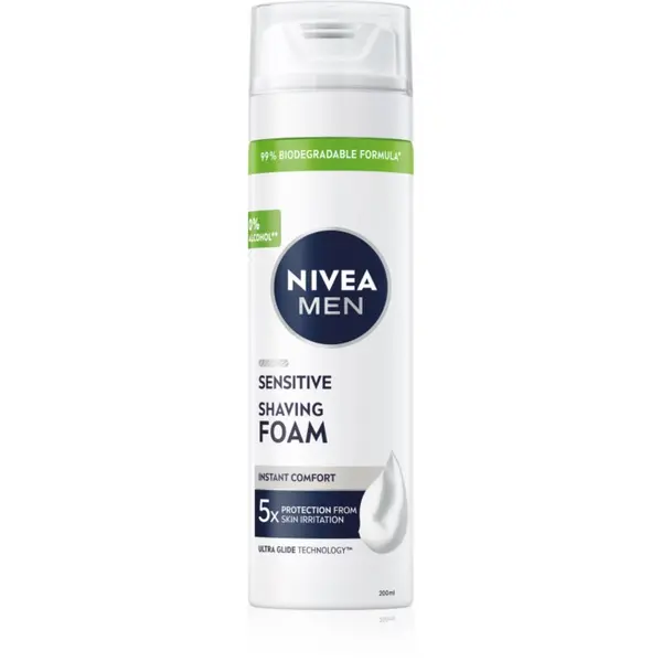 Nivea NIVEA MEN Sensitive пяна за бръснене за мъже 200 мл.