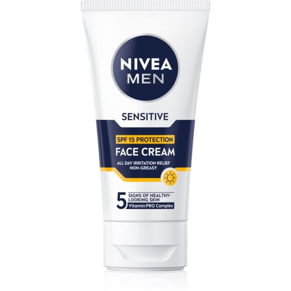 Nivea NIVEA MEN Sensitive защитен крем за мъже SPF 15 75 мл.