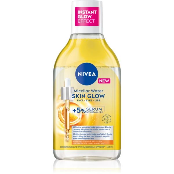 Nivea NIVEA Micellar Skin Glow почистваща мицеларна вода за озаряване на лицето 400 мл.