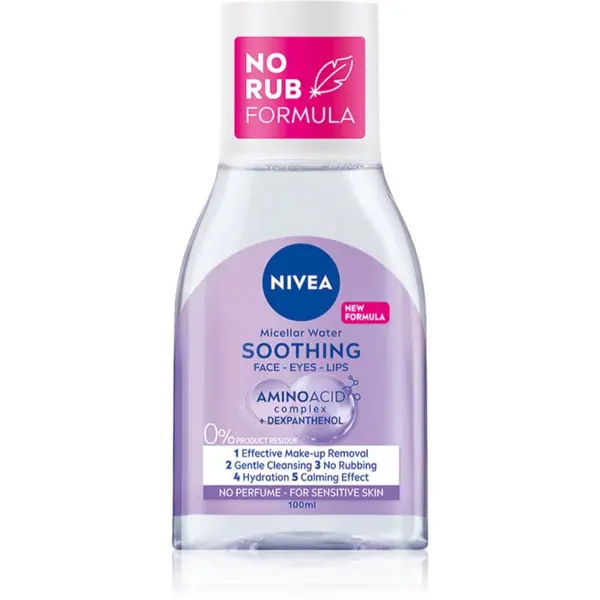 Nivea NIVEA Micellar Soothing мицеларна почистваща вода за чувствителна кожа на лицето 100 мл.