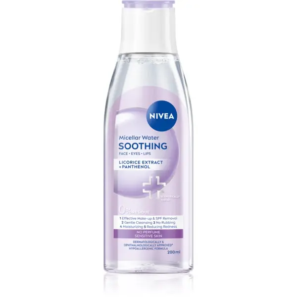 Nivea NIVEA Micellar Soothing мицеларна почистваща вода за чувствителна кожа на лицето 200 мл.