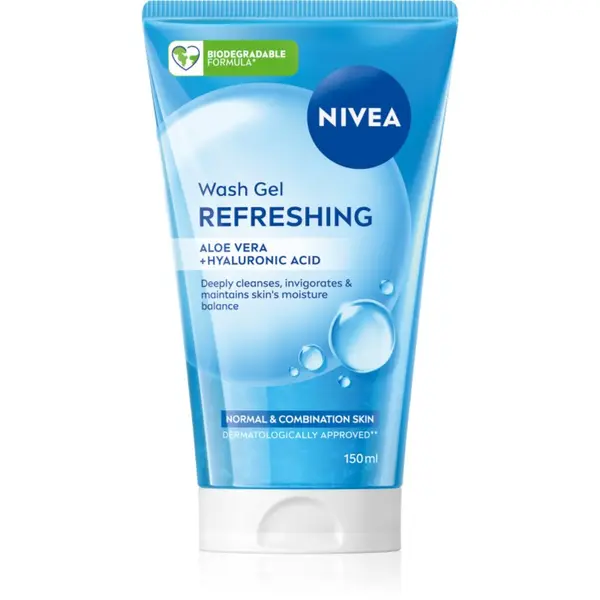 Nivea NIVEA Refreshing освежаващ почистващ гел за нормална към смесена кожа 150 мл.