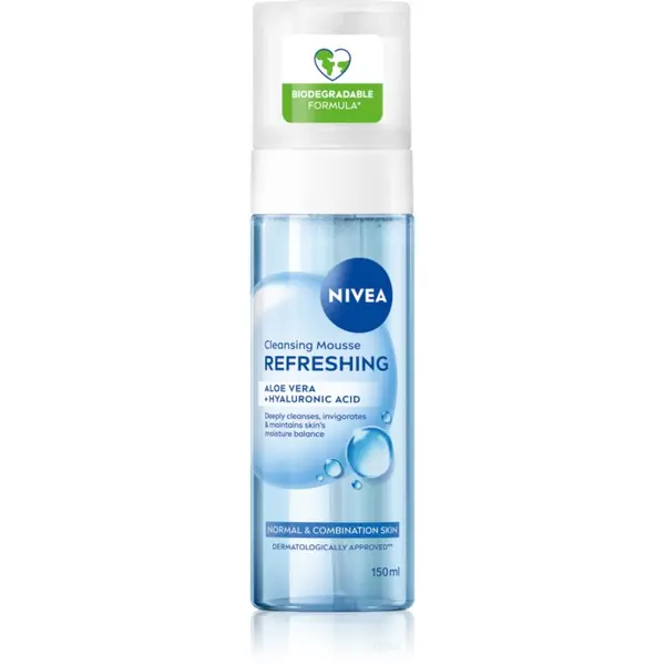 Nivea NIVEA Refreshing почистваща пяна за лице за нормална към смесена кожа 150 мл.