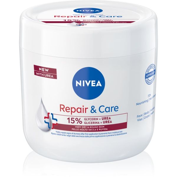 Nivea NIVEA Repair & Care Urea регенериращ крем за тяло за суха или много суха кожа 400 мл.