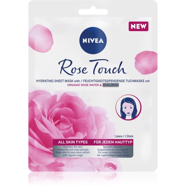 Nivea Nivea Rose Touch хидратираща платнена маска 1 бр.