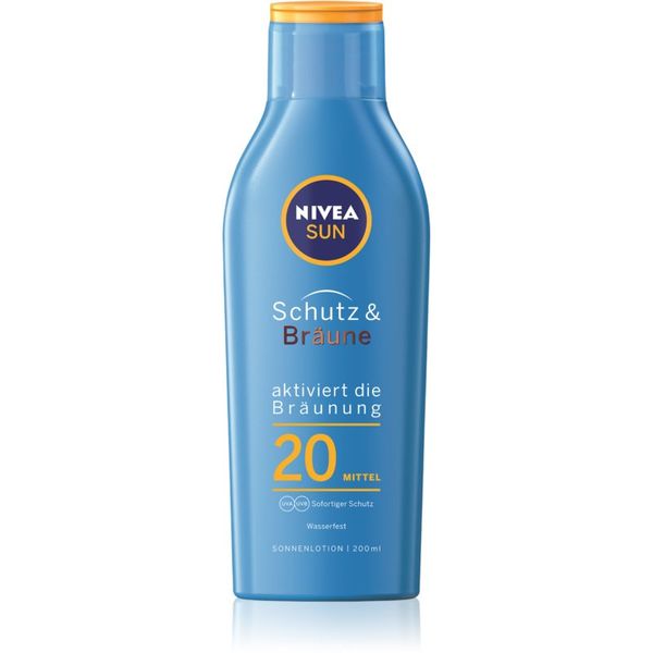 Nivea Nivea Sun Protect & Bronze интензивно слънцезащитно мляко SPF 20 200 мл.