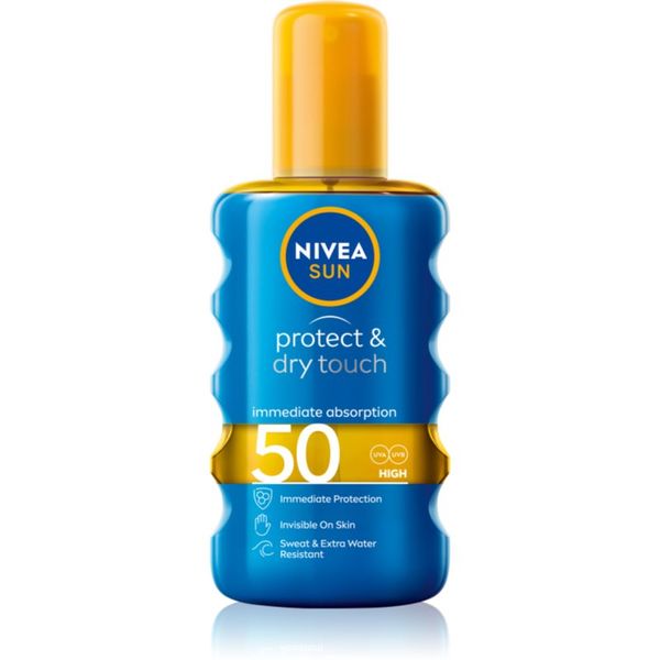 Nivea Nivea Sun Protect & Dry Touch невидим спрей за тен SPF 50 200 мл.