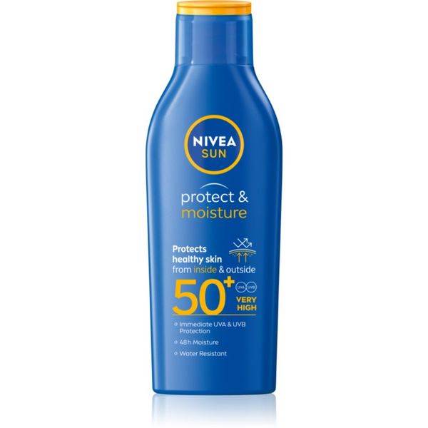 Nivea Nivea Sun Protect & Moisture хидратиращо мляко за тен SPF 50+ 200 мл.