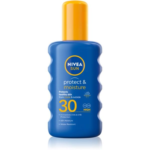 Nivea Nivea Sun Protect & Moisture слънцезащитен хидратиращ спрей SPF 30 200 мл.