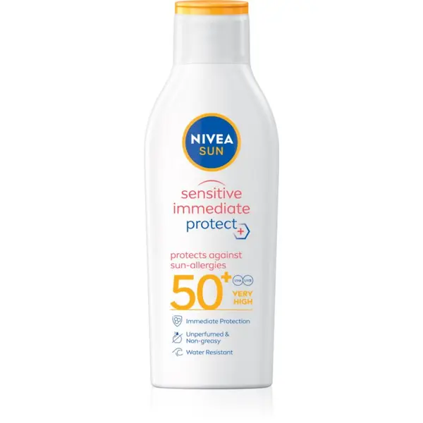 Nivea NIVEA SUN Sensitive Immediate лосион за загар за чувствителна кожа SPF 50+ 200 мл.