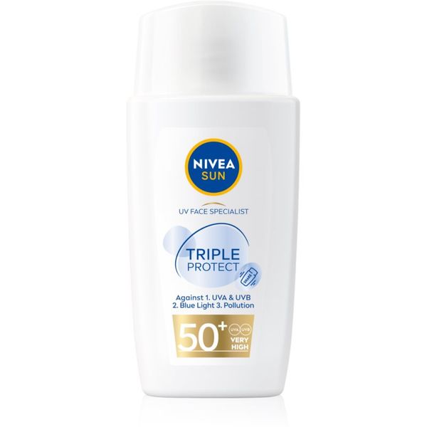 Nivea Nivea Sun Triple Protect лек хидратиращ крем за тен SPF 50+ 40 мл.
