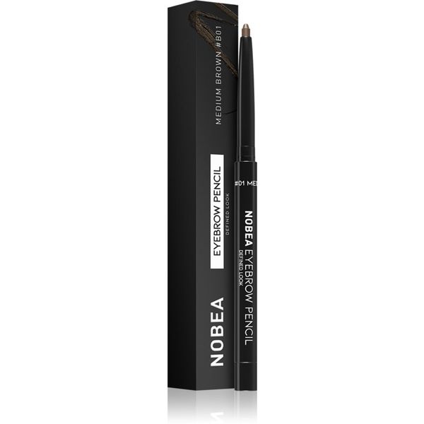 NOBEA NOBEA Day-to-Day Eyebrow Pencil автоматичен молив за вежди 01 Medium brown 0,3 гр.