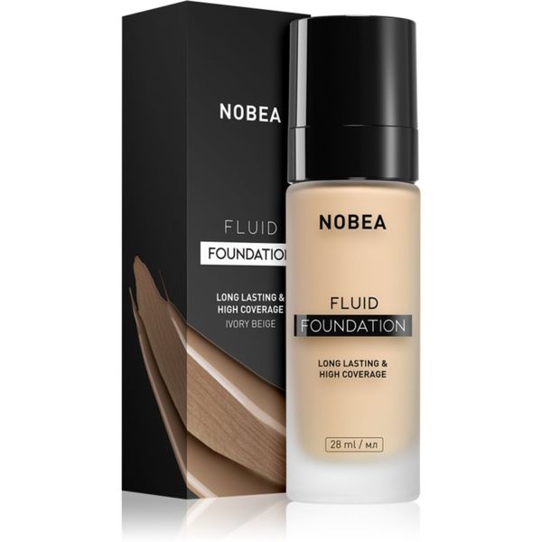 NOBEA NOBEA Day-to-Day Fluid Foundation дълготраен фон дьо тен цвят 02 Ivory beige 28 мл.