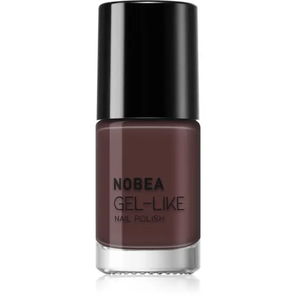 NOBEA NOBEA Day-to-Day Gel-like Nail Polish лак за нокти с гел ефект цвят Chocolate Mocha 6 мл.