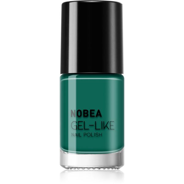 NOBEA NOBEA Day-to-Day Gel-like Nail Polish лак за нокти с гел ефект цвят #N65 Emerald green 6 мл.