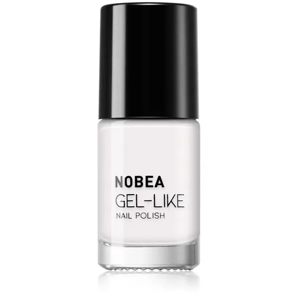 NOBEA NOBEA Day-to-Day Gel-like Nail Polish лак за нокти с гел ефект цвят Snow white #N57 6 мл.