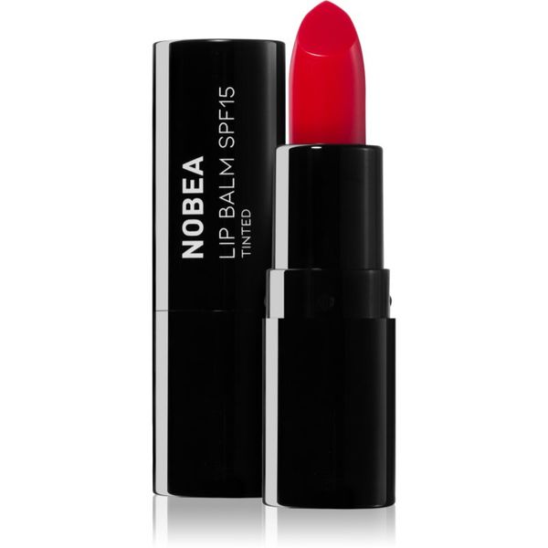 NOBEA NOBEA Day-to-Day Lip Balm SPF 15 Tinted балсам за устни SPF 15 #L02 Cherry red 4 гр.