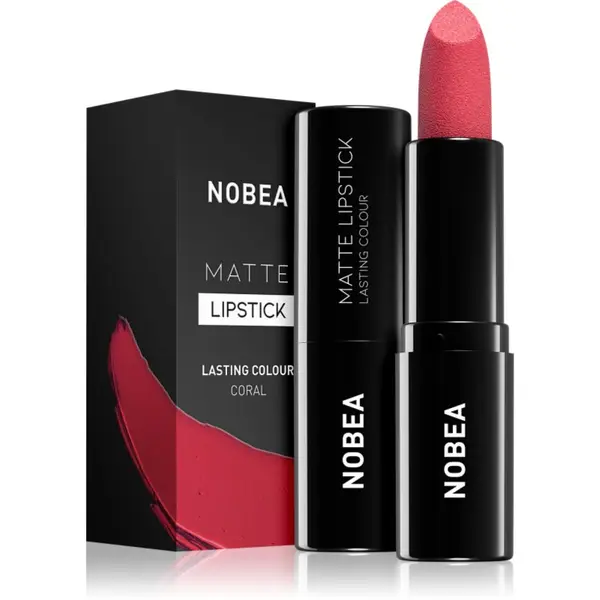 NOBEA NOBEA Day-to-Day Matte Lipstick матиращо червило цвят Coral #M17 3 гр.