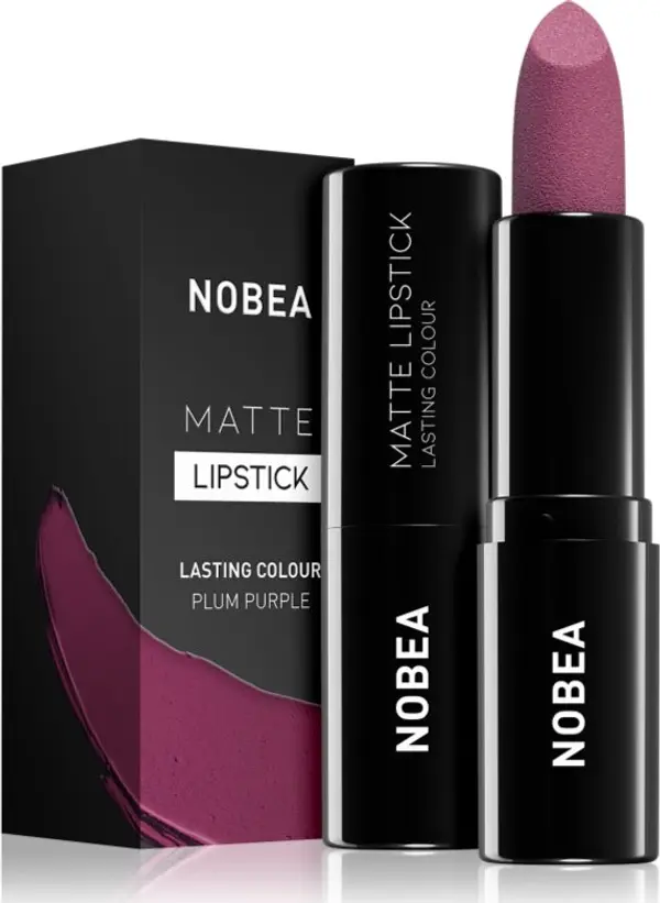 NOBEA NOBEA Day-to-Day Matte Lipstick матиращо червило цвят Plum purple #M15 3 гр.
