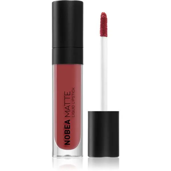 NOBEA NOBEA Day-to-Day Matte Liquid Lipstick матиращо течно червило цвят Mulberry #M12 7 мл.