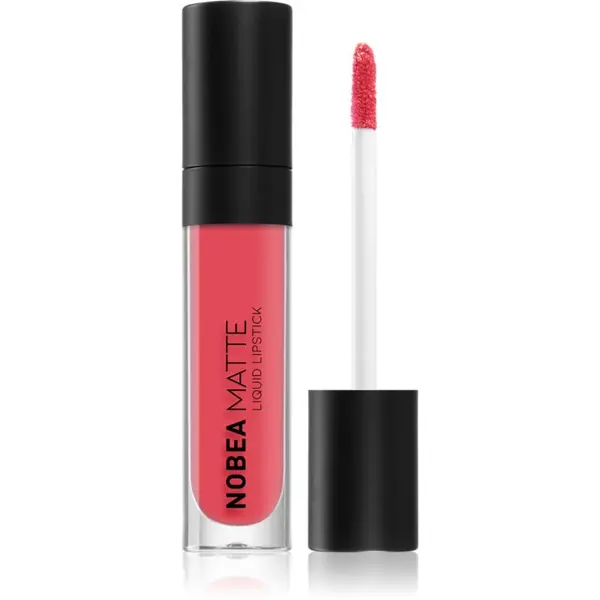 NOBEA NOBEA Day-to-Day Matte Liquid Lipstick матиращо течно червило цвят Raspberry Red #M06 7 мл.