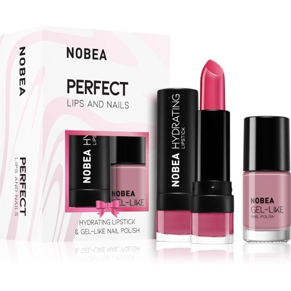 NOBEA NOBEA Day-to-Day Perfect Lips and Nails комплект лак за нокти и хидратиращо червило