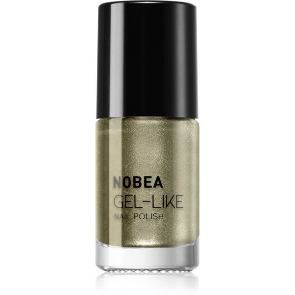 NOBEA NOBEA Metal Gel-like Nail Polish лак за нокти с гел ефект цвят Olive green N#79 6 мл.