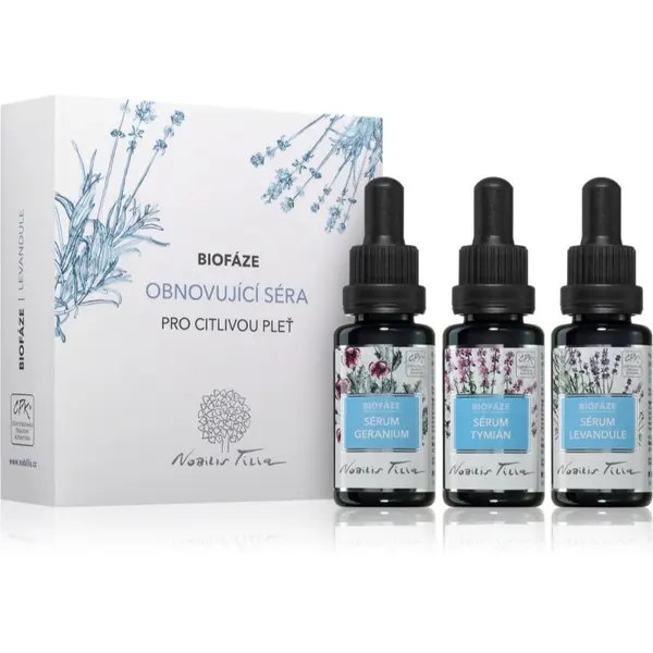 Nobilis Tilia Nobilis Tilia Biofáze Obnovující Séra Levandule подаръчен комплект за чувствителна кожа на лицето