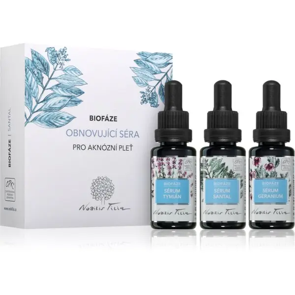 Nobilis Tilia Nobilis Tilia Biofáze Obnovující Séra Santal подаръчен комплект за регенериране на кожата