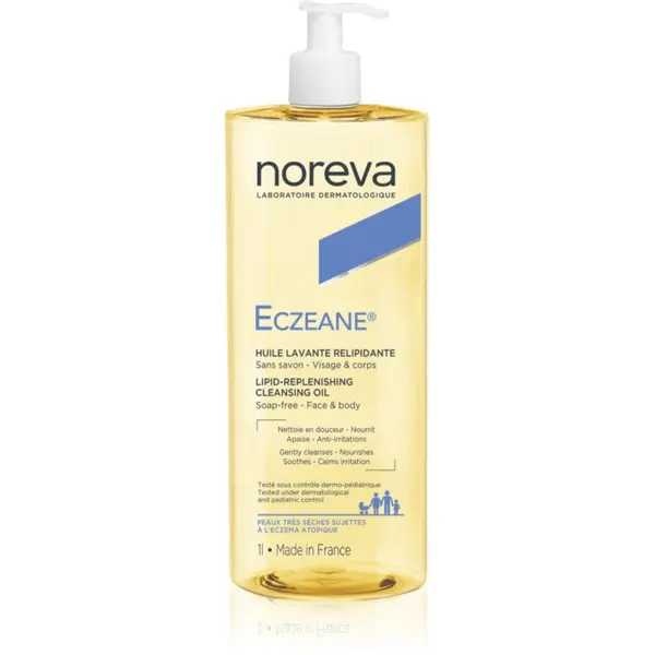 Noreva Noreva Eczeane Lipid-Replenishing Cleansing Oil почистващ олио гел за лице и тяло 1000 мл.