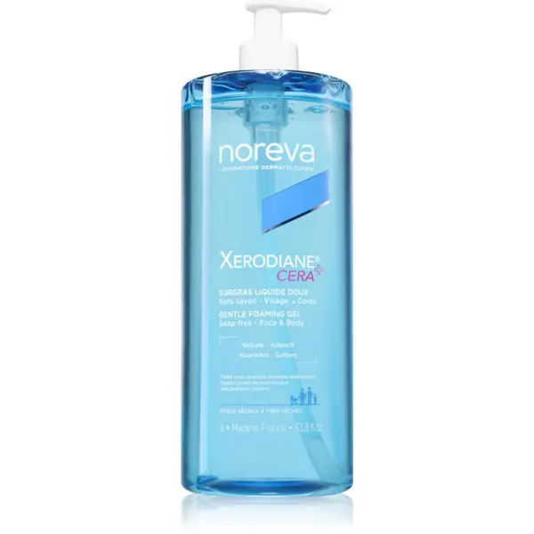 Noreva Noreva Xerodiane® Cera Gentle Foaming gel лек почистващ гел за суха и чувствителна кожа 1000 мл.