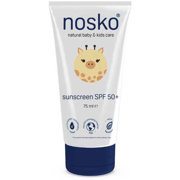 Nosko Nosko Baby Sunscreen SPF 50+ детски крем за слънчеви бани SPF 50+ 75 мл.