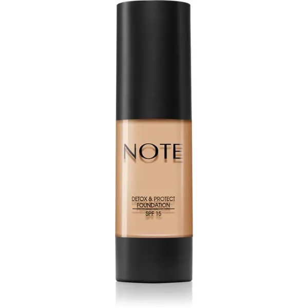 Note Cosmetique Note Cosmetique Detox & Protect течен фон дьо тен с матов завършек SPF 15 цвят 03 Medium Beige 30 мл.