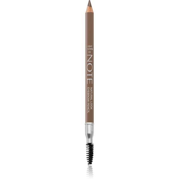 Note Cosmetique Note Cosmetique Natural Look молив за вежди с четка 02 Light Brown 1,08 гр.